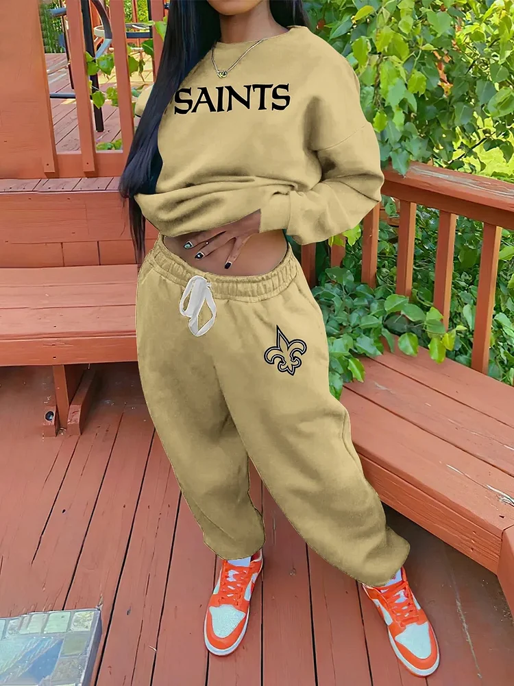New Orleans Saints Sportswear Crewneck Sweatshirt Suit