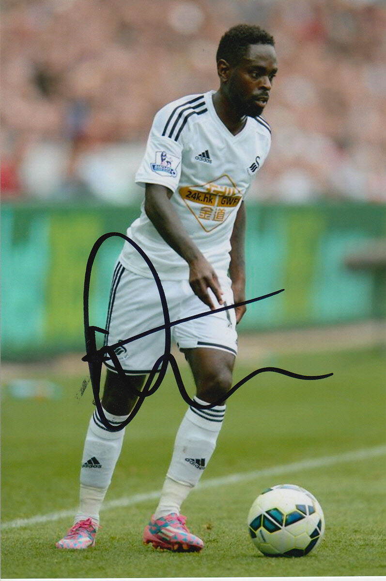 SWANSEA CITY HAND SIGNED NATHAN DYER 6X4 Photo Poster painting 1.