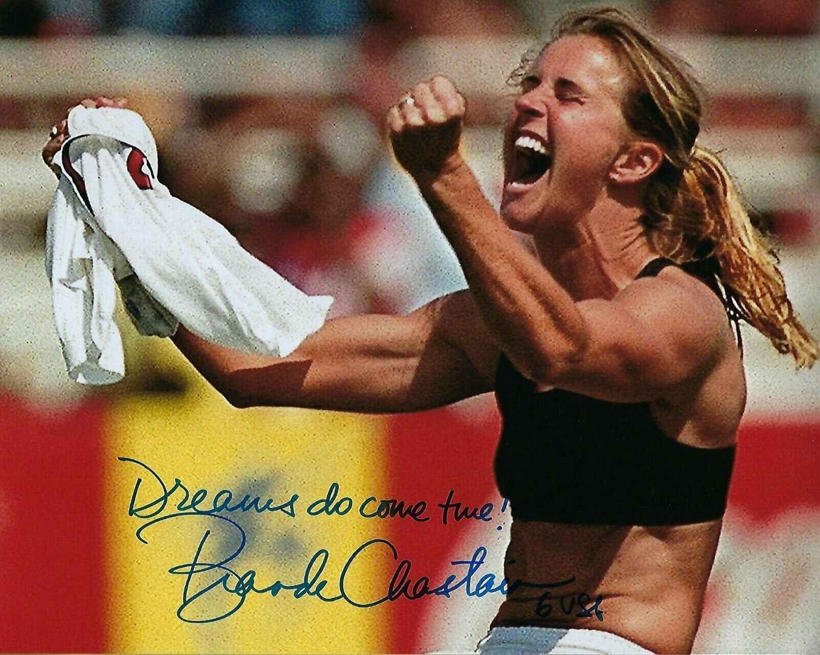 GFA FIFA Soccer Champion * BRANDI CHASTAIN * Signed 8x10 Photo Poster painting B7 COA