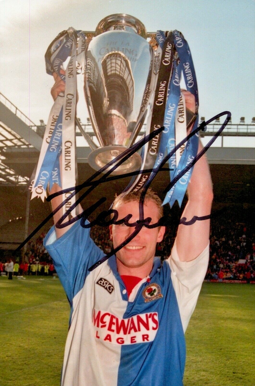 Alan Shearer Signed 6x4 Photo Poster painting Blackburn Rovers Newcastle United Autograph + COA