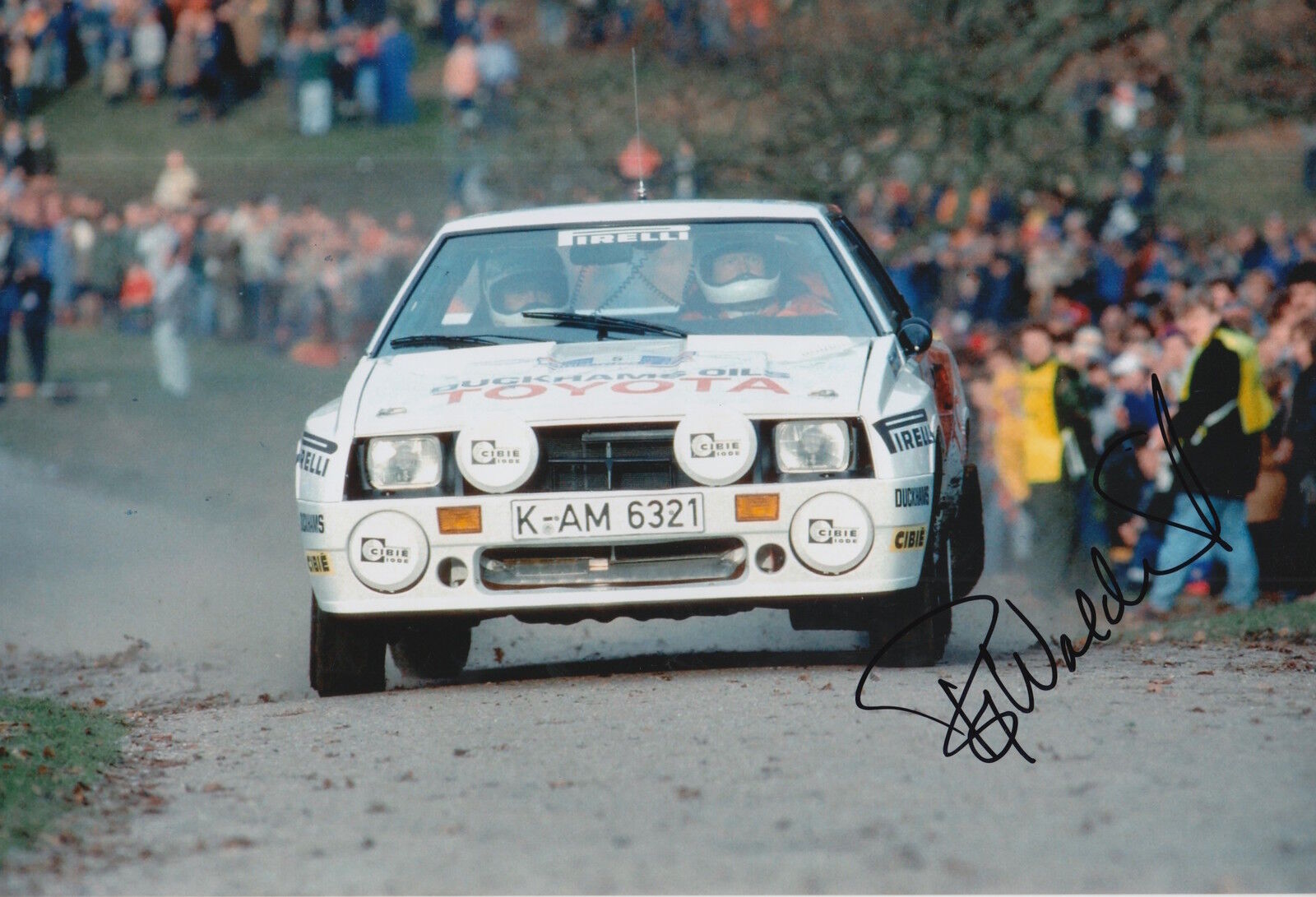 Bjorn Waldegard Hand Signed 12x8 Photo Poster painting Toyota Rally.