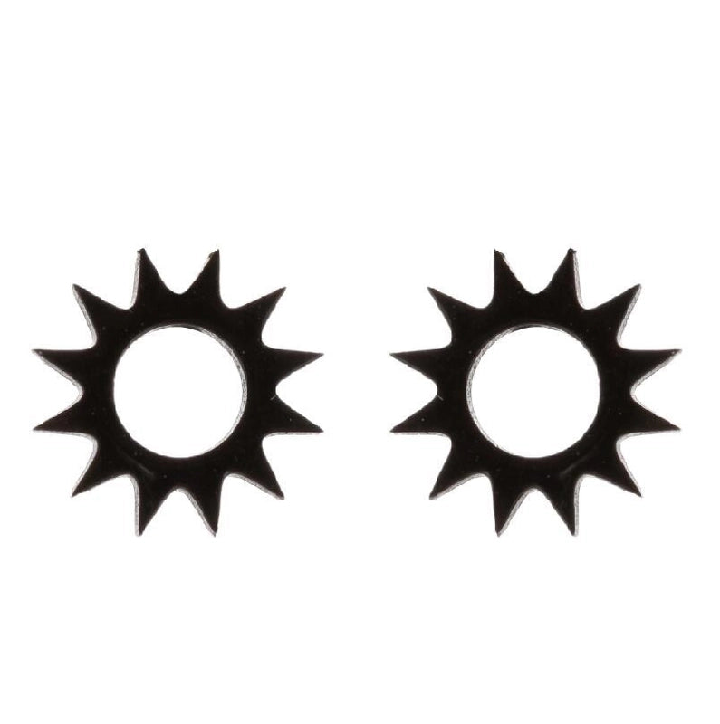 Women’s Minimalist Geometric Heart Stainless Steel No Inlaid Ear Studs Stainless Steel Earrings