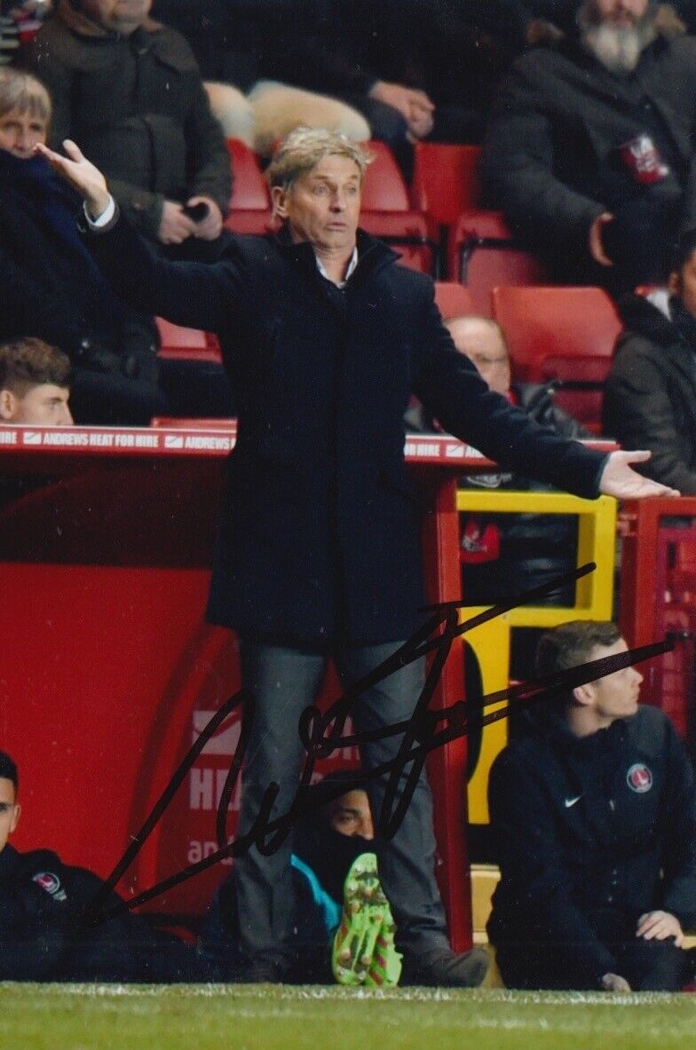 JOSE RIGA HAND SIGNED 6X4 Photo Poster painting CHARLTON ATHLETIC FOOTBALL AUTOGRAPH