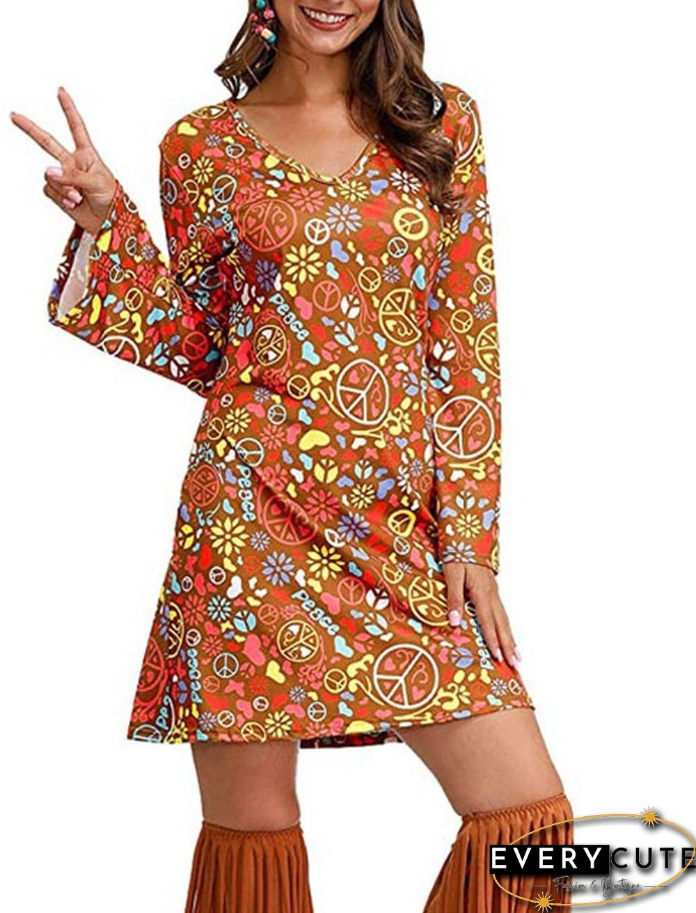 Orange Jupiter Dress