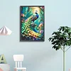 Diamond Painting-DIY Full Round Drill Peacock and Flowers（40*60CM)