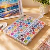 56 Boxes Clear Bead Organizer Box with Compartments Plastic Storage Boxes Set Multifunctional Diamond Painting Storage Containers for Diamonds Seeds Beads Nail Rhinestones