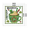 Month - 11CT Stamped 3 Strands Cross Stitch 35*35cm/13.78*13.78in tapestrymarket