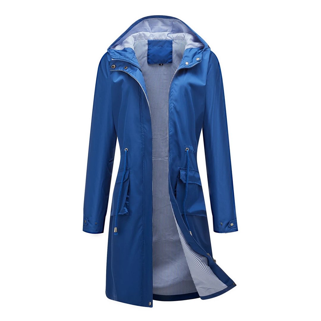 Long Casual Hooded Jacket For Women
