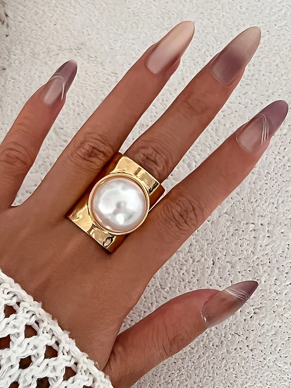 Geometric Shiny Rings Accessories