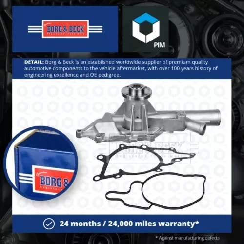 Water Pump fits MERCEDES VITO W639 2.2D 2003 on Coolant B&B 6462001001 Quality Parts
