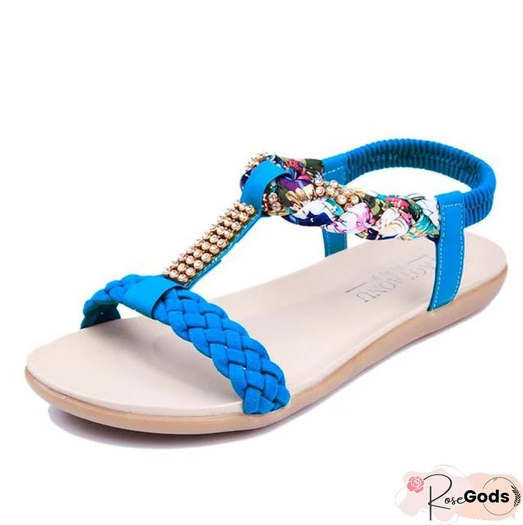 Women Summer Fashion Beach Sandals Comfortable Flats Sandals