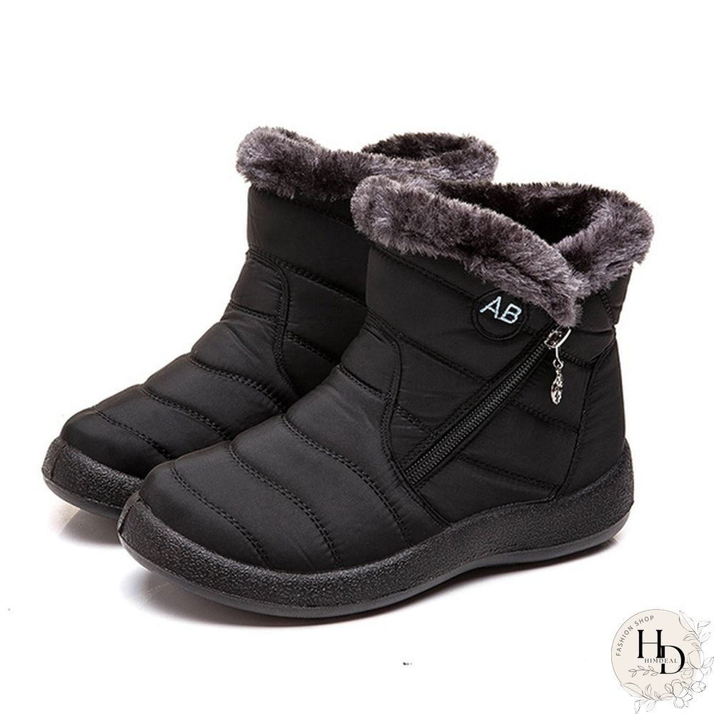 Women's Warm Waterproof Snow Boots Winter Non-slip Short Boots