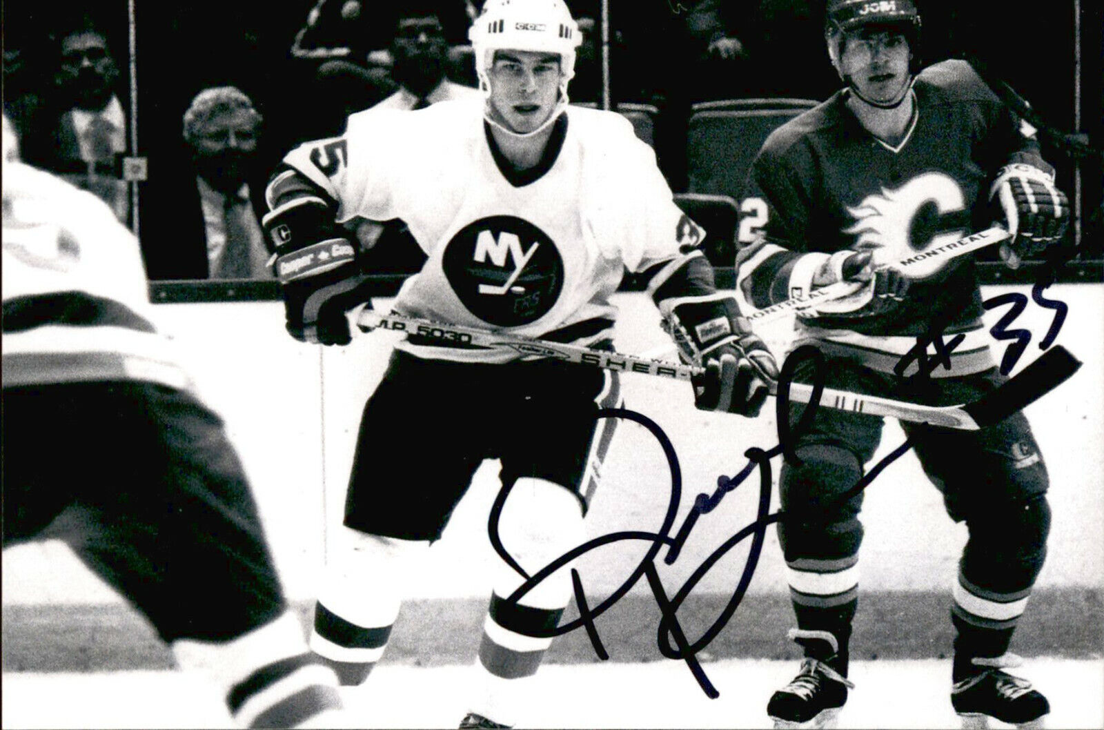 Richard Kromm SIGNED autographed 4x6 Photo Poster painting NEW YORK ISLANDERS #2