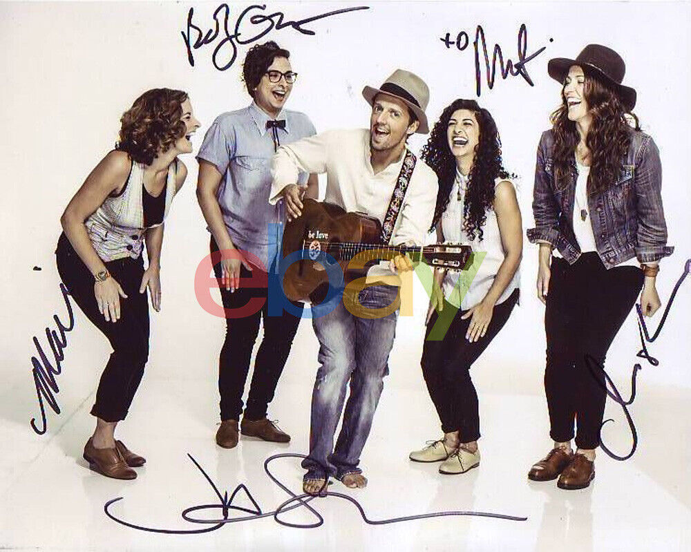 Jason Mraz & Lane Raining Signed 8x10 Autographed Photo Poster painting reprint