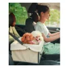Dog Car Seat for Small Dogs Up to 25lbs, Dog Booster Seat with Adjustable 4 Safety Straps, Washable Dog Seat for Car with Removable Cover and Suede Lining