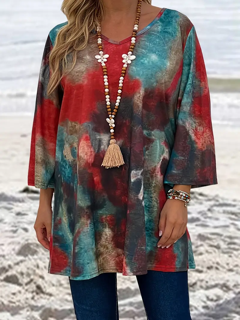 Women's Stretch Tunic Casual Top
