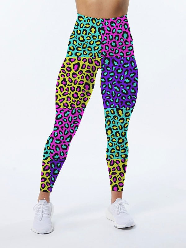 Colorful Leopard Print Leggings