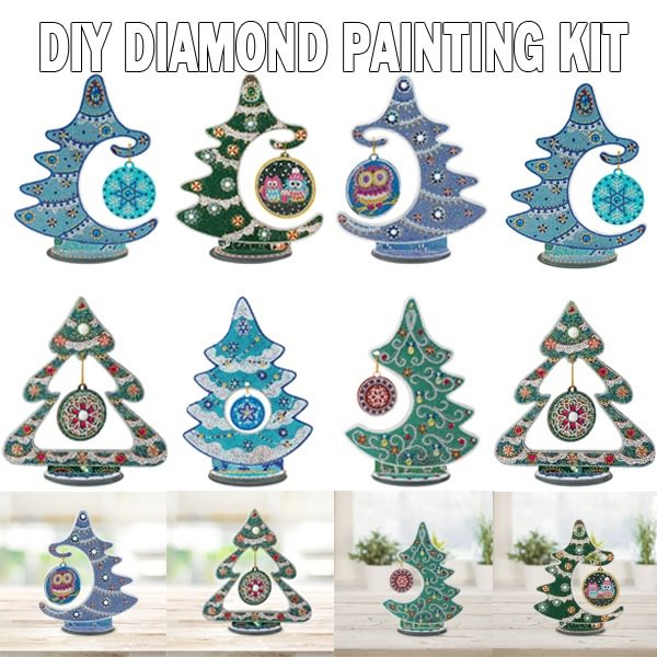 DIY 5D Mosaic Crystal Christmas Tree Rhinestone Craft Diamond Painting Kit Home Ornaments Gifts Christmas Tree Crystal Tree Christmas Decorations - Shop Trendy Women's Fashion | TeeYours