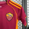 2025/2026 Roma Home Soccer Jersey 1:1 Thai Quality Kids Size