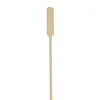 100 Pack | 10" Eco Friendly Paddle Party Picks, Bamboo Skewers, Decorative Top Cocktail Sticks