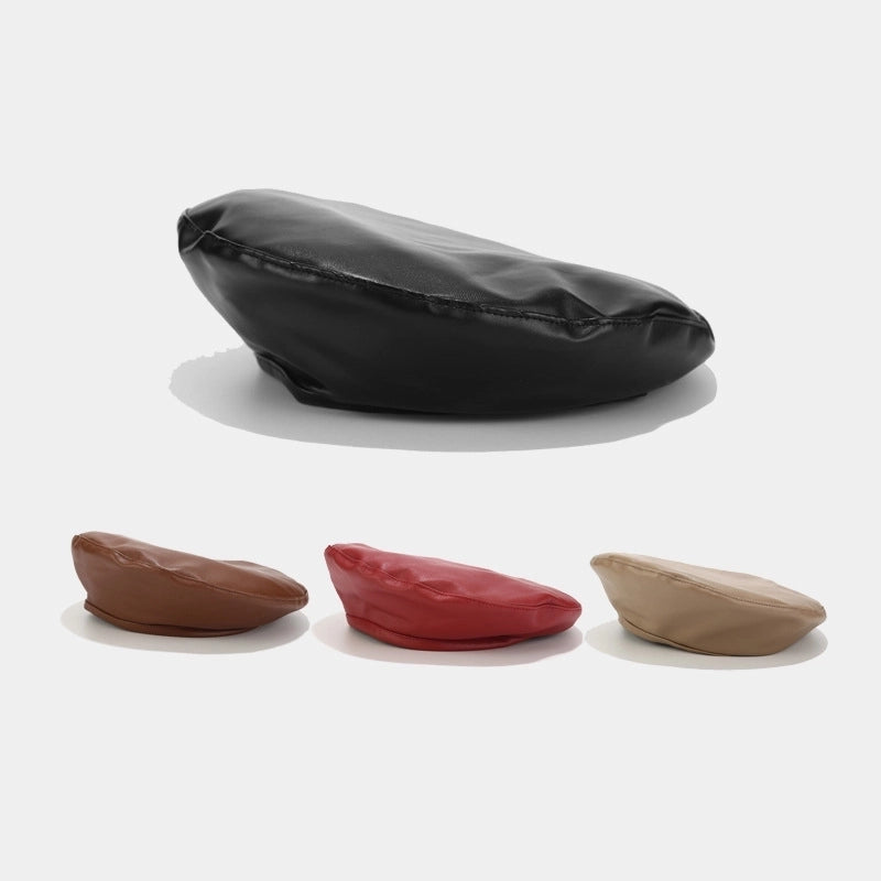 Women's Minimalist Solid Color Eaveless Beret Hat