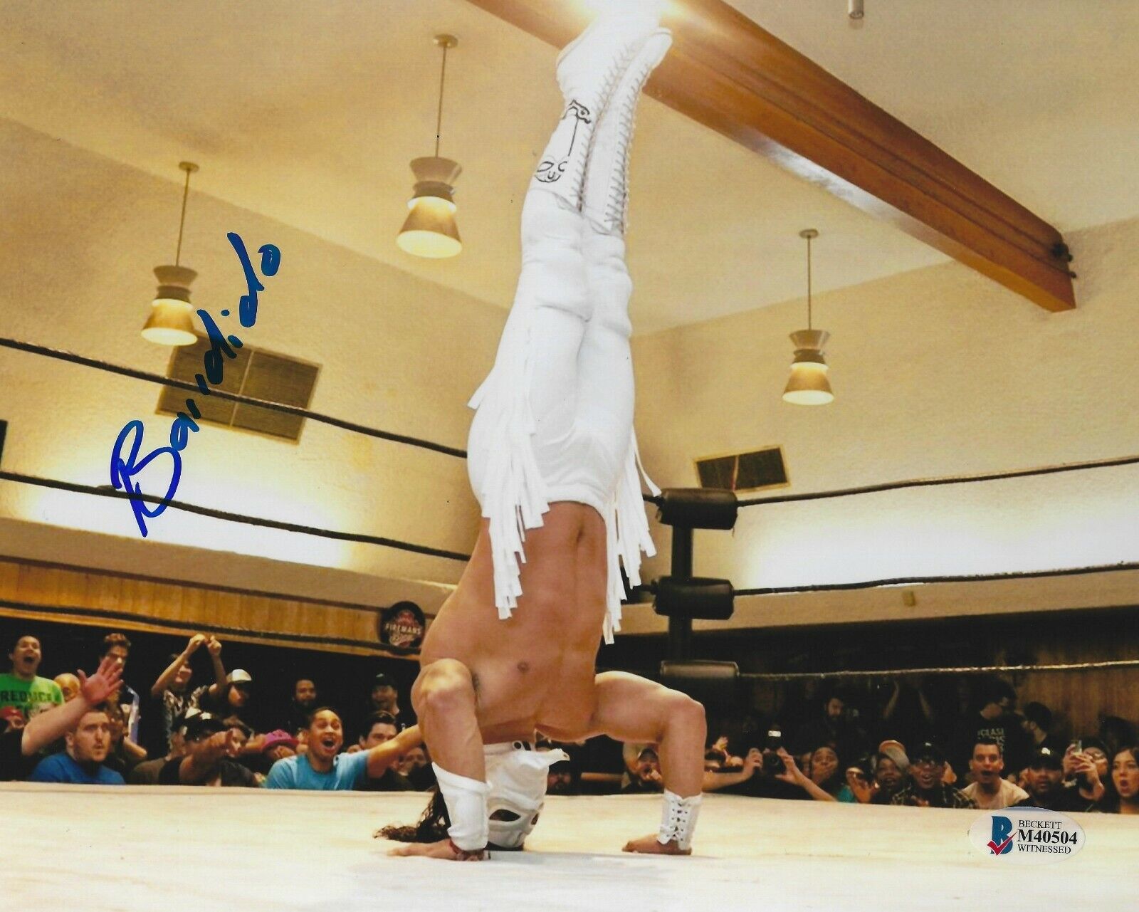 Bandido Signed 8x10 Photo Poster painting BAS Beckett COA All In ROH PWG AAA Picture Autograph D