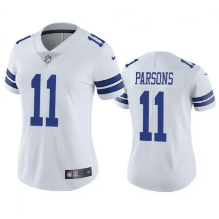 Women's Dallas Cowboys #11 Micah Parsons White Vapor Untouchable Limited Stitched Jersey(Run Small) W1WW