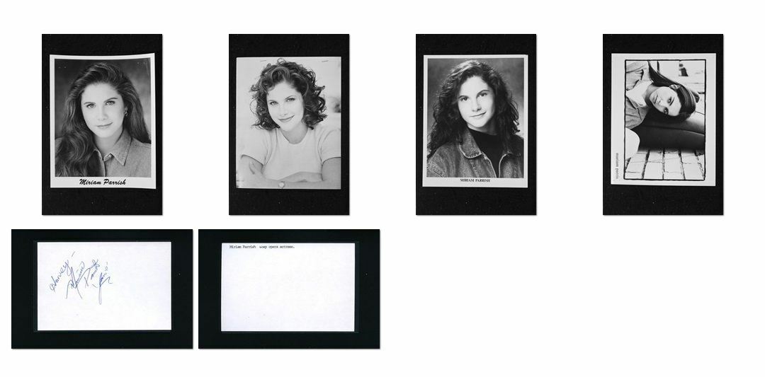 Miriam Parrish - Signed Autograph and Headshot Photo Poster painting set - Days of our Lives