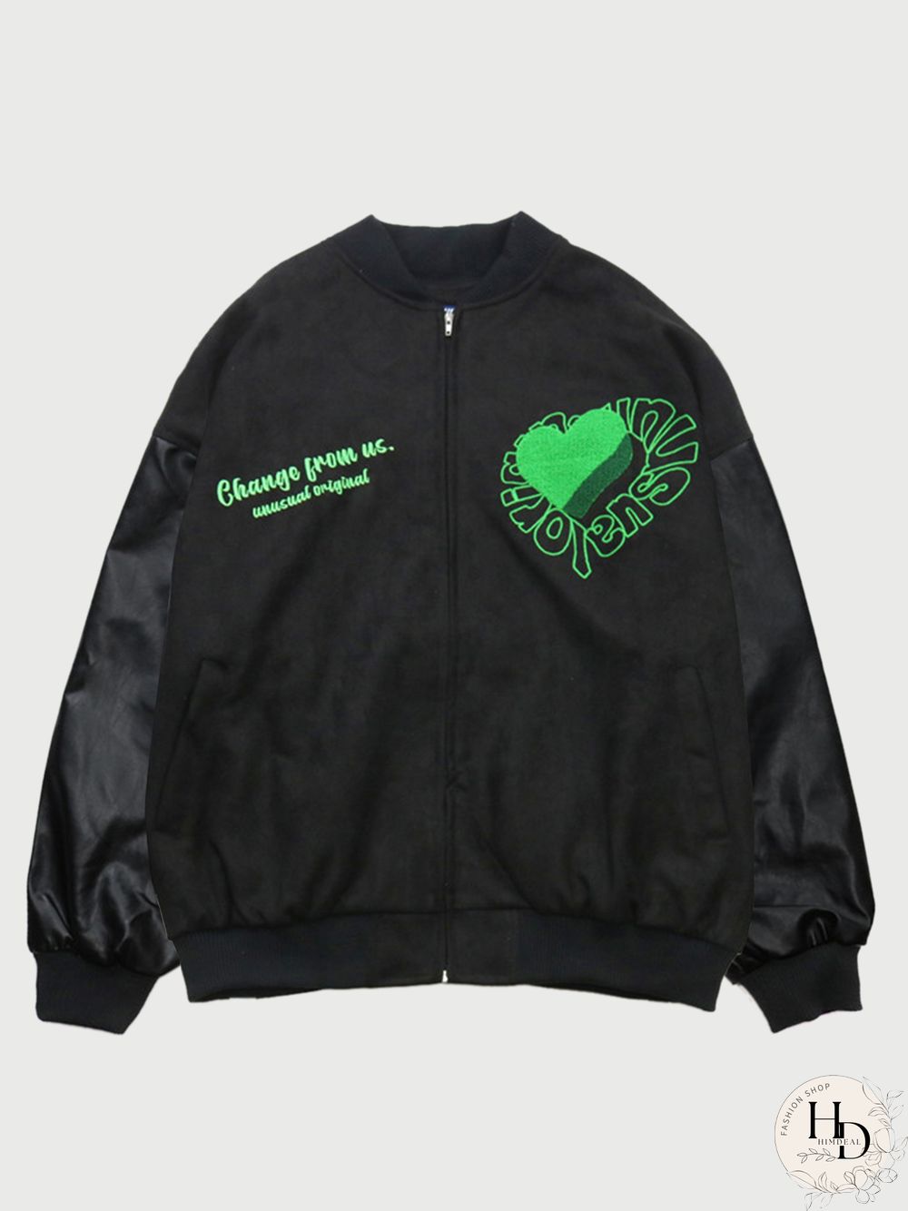 Heart Letter Embroidered Jacket