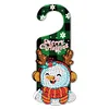 Christmas Snowman Diamond Painting Door Handle Hanging Sign Door Wooden Pendant Kit