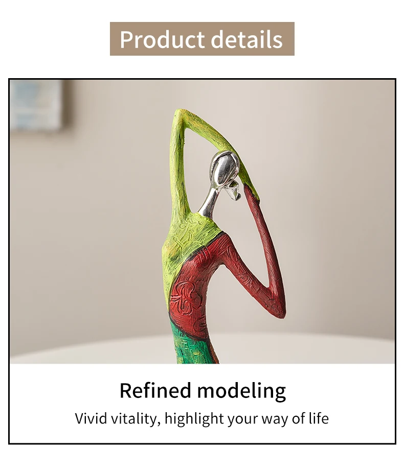 Tegooe Abstract Character Sculpture - Modern Resin Desktop Art Ornaments
