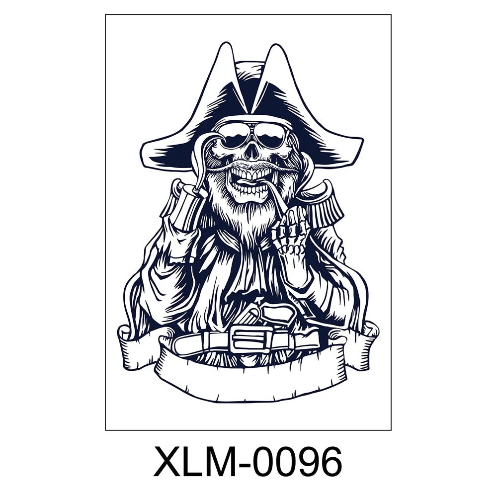 Semi-permanent waterproof sweat plant lasting big picture tattoo flower arm non-reflective herbal juice tattoo sticker