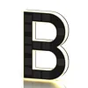 LED Illuminated Modern Address Sign Waterproof Personalized Solar Powered Address Number Dusk To Dawn Adhesive Or Screw Mount for Outside House Light Up Courtyard Hotel Bar