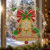 Christmas Diamond Painting Ornament Bell Wreath Hanging Decor 9.45x9.45in