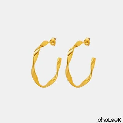 Titanium Steel C-Hoop Earrings