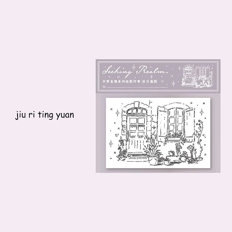 Journalsay 1 Pc Vintage Plant Flower Silicone Stamp