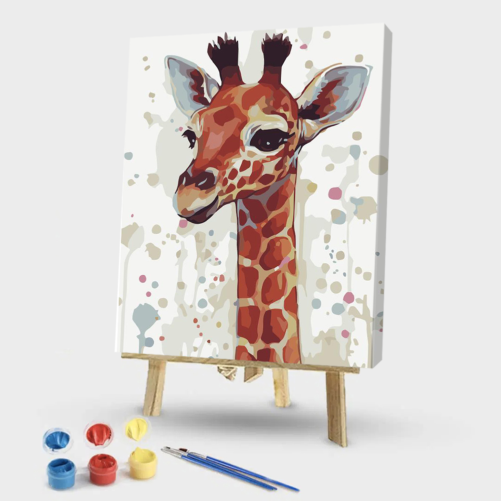 

40x50cm - Paint By Numbers Clever Giraffe, 501 Original
