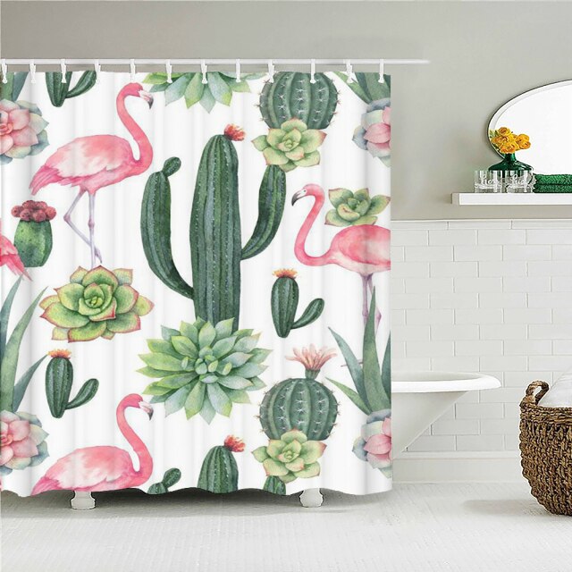 

Shower Curtain – Pink Birds Flamingo-180*180cm, 501 Original