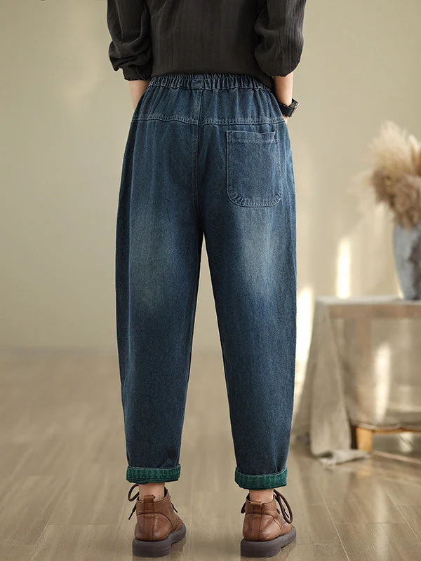 Women Half Sleeve V-neck Solid Color Dress