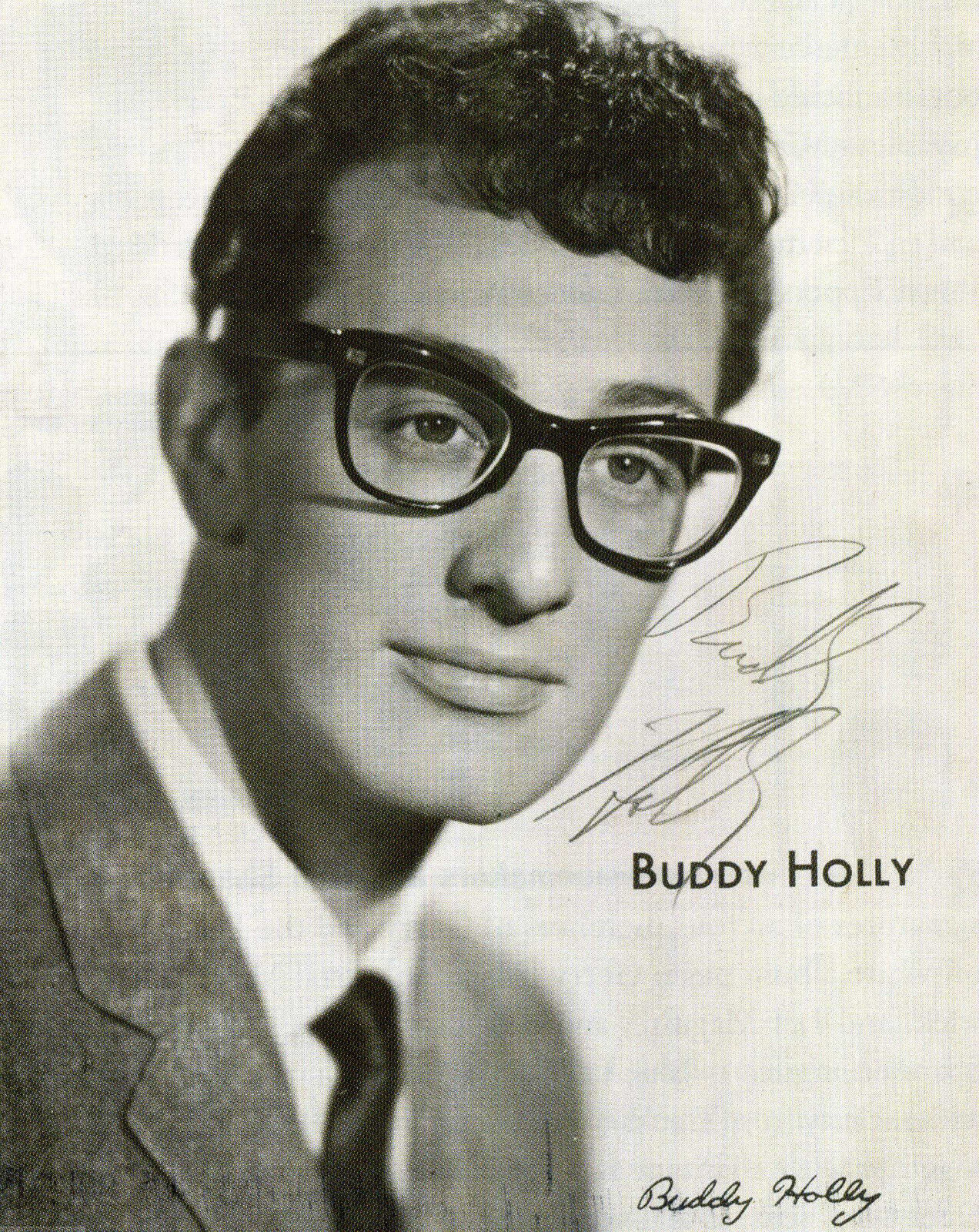 BUDDY HOLLY Signed Photo Poster paintinggraph - Rock & Roll Singer - preprint