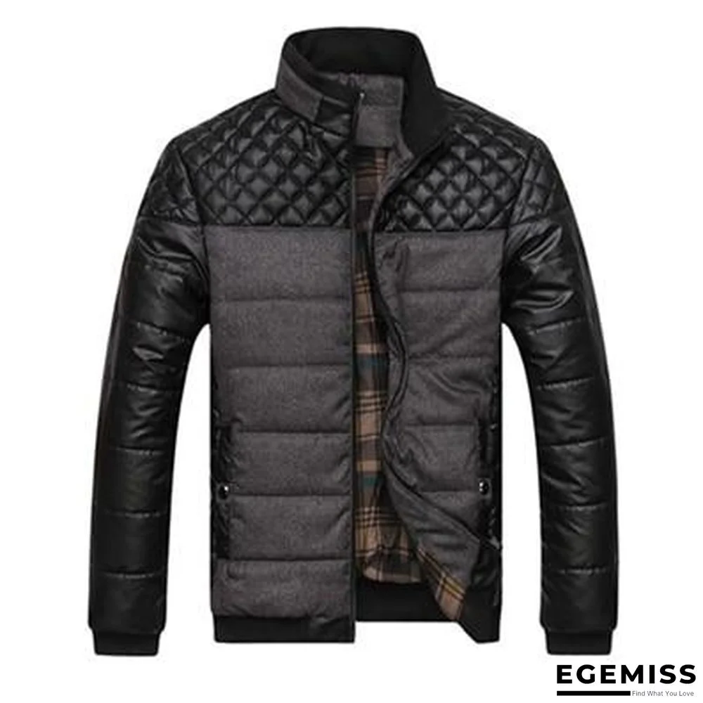 Men's Jackets and Coats 4XL PU Patchwork Designer Jackets Men Outerwear Winter Fashion Male Clothing | EGEMISS