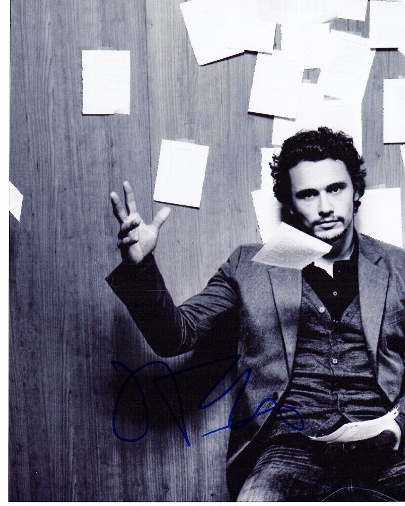 James Franco Signed - Autographed B+W 8x10 inch Photo Poster painting with Certificate