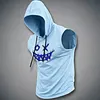 Men's Street-Style Printed Sleeveless Hooded Tank Top by Inlyline