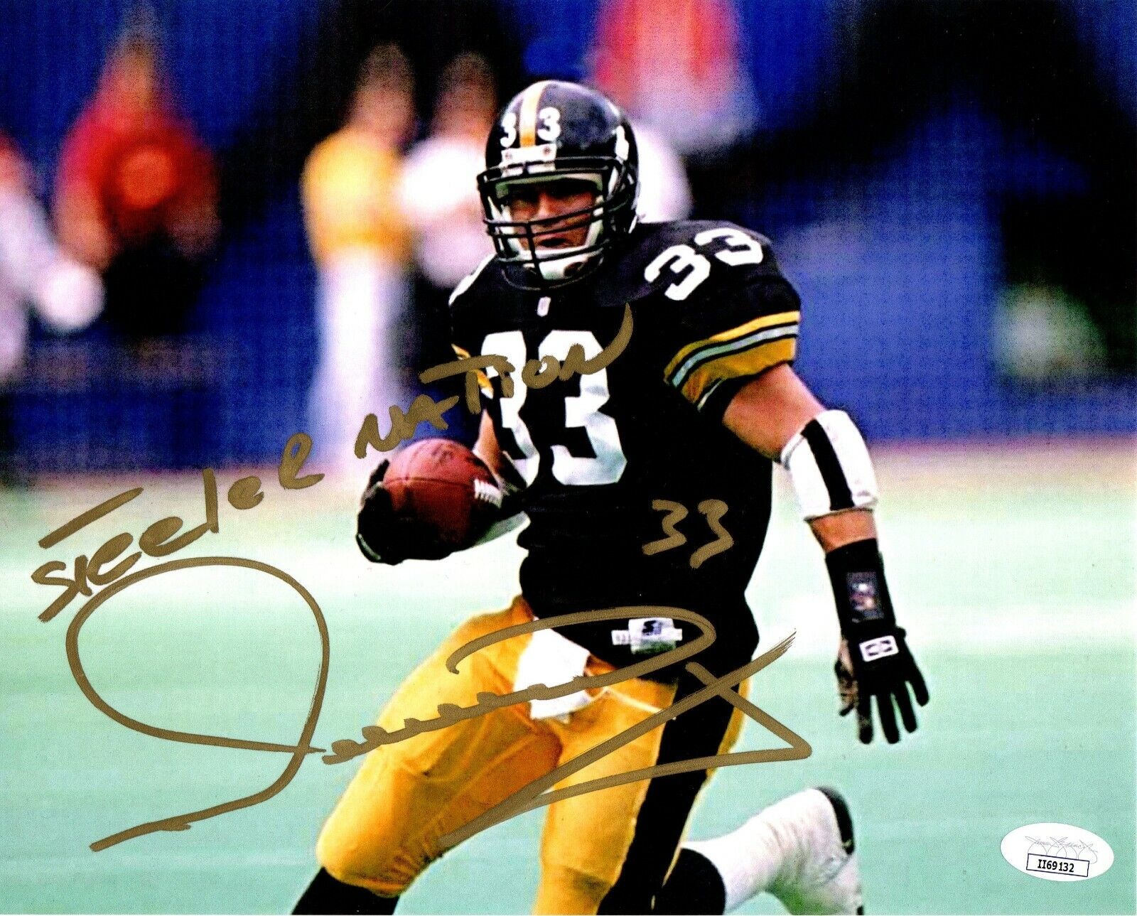 Merrill Hoge autographed signed inscribed 8x10 Photo Poster painting Pittsburgh Steelers JSA COA