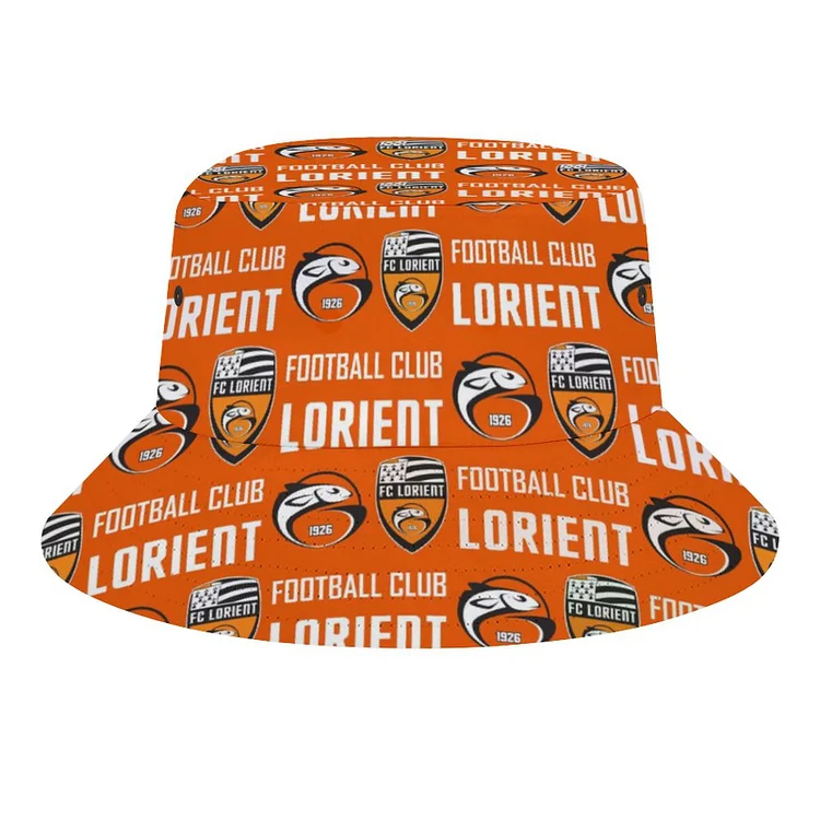 FC Lorient Chapeau De Godet D' Impression De Vache Unisexe Pliables Bucket Hat