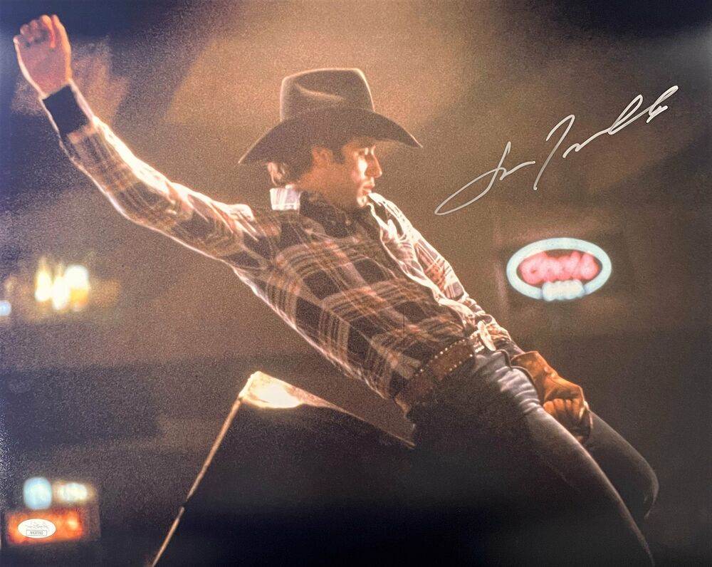 John Travolta Autographed 16x20 Photo Poster painting Urban Cowboy Signed