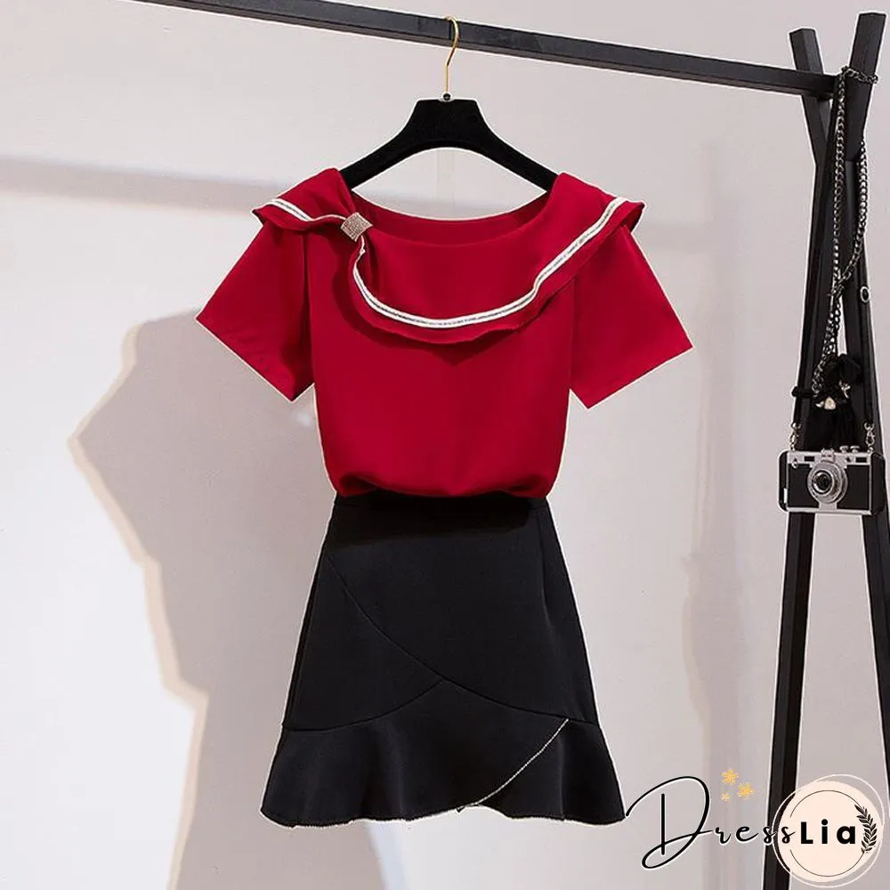 Elegant Chiffon Two-Piece Set P11347
