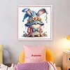 Rabbit Gnome-11CT Stamped Cross Stitch 45*45cm/17.72*17.72in tapestrymarket