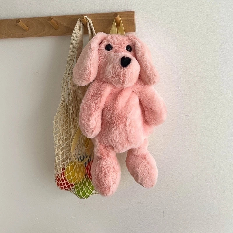 Girl’s Small Autumn&winter Plush Animal Cute Zipper Fashion Backpack