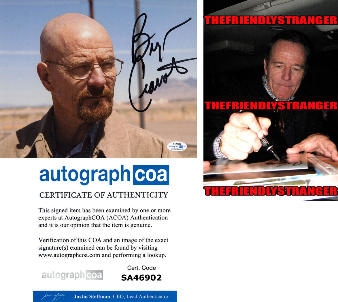 BRYAN CRANSTON signed Autographed BREAKING BAD